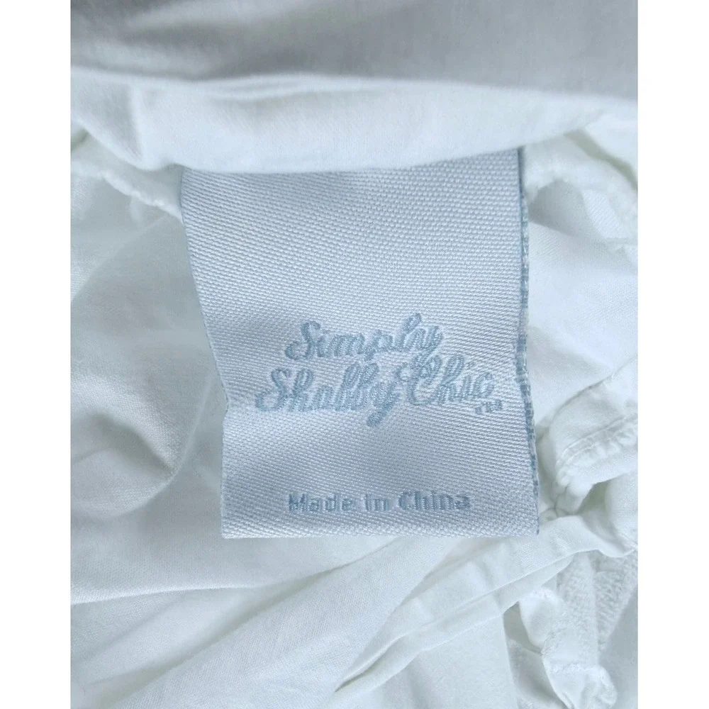 Simply Shabby Chic White‎ King Duvet Ruffle Cottage Core